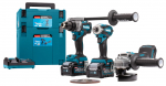 Įrankių rinkinys Makita (GA005G + DF001G + TD001G) ; 40 V; 2x4,0 Ah akum.