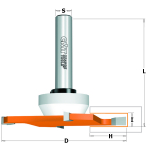 Diskinė griovelių freza CMT 922.033.11B; 6,35/92 mm; su guoliu
