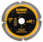 Pjovimo diskas fibrocementui DeWalt; 190x1,8x30,0 mm; Z4; 12&deg;