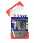 Grąžtų komplektas metalui Tivoly 11457070001; 1-10 mm; 10 vnt.