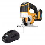Akumuliatorinis siaurapjūklis JCB 18JS-2XB-E; 18 V; 1x2,0 Ah akum.