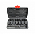 Smūginių galvučių rinkinys AWTools AW38680BL; 1/2''; 8-24 mm; 15 vnt.