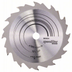 Pjovimo diskas medienai Bosch SPEEDLINE WOOD; 160x2,4x16,0 mm; Z12; 15&deg;