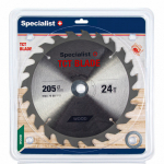 Pjovimo diskas medienai Specialist Wood; 205x1,4x30/20/16 mm; Z24