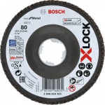 Vėduoklinis &scaron;lifavimo diskas Bosch X-LOCK; 125 mm; K 80