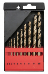 Grąžtų komplektas metalui Yato YT-41603; 1-10 mm; 10 vnt.