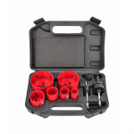 Gręžimo karūnų rinkinys AWTools AW49660; Bi-metal; 22-73 mm; 8 vnt.