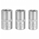 Sukimo galvučių komplektas Stanley FMMT17091-0; 1/4''; 8-10 mm; 3 vnt.