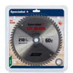 Pjovimo diskas medienai Specialist Wood; 210x1,4x30/20/16 mm; Z60