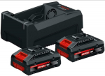 Priedų rinkinys Bosch 1600A0373J; 18 V; 2x4,0 Ah akum.