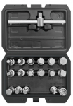 Antgalių komplektas Yato YT-0599; 18 vnt.