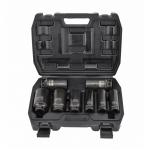 Smūginių galvučių rinkinys AWTools AW38790BL; 1/2''; 17-38 mm; 8 vnt.