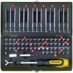 Galvučių komplektas Proxxon 1/4'' 75 dalių