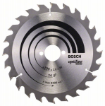 Pjovimo diskas medienai Bosch OPTILINE WOOD; 190x2x30,0 mm; Z24; 15&deg;
