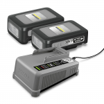 Akumuliatorius Karcher Power+ 18 V; 2x3,0 Ah + greito krovimo pakrovėjas Power+