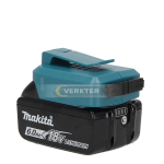 Akumuliatorių adapteris Ahlio tinka Makita 18V -> USB (x2) tinka krauti telefono baterijoms