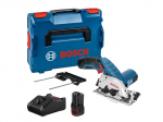 Akumuliatorinis diskinis pjūklas Bosch GKS 12V-26; 12 V; 2x3,0 Ah akum.