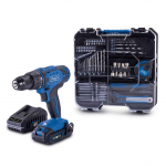 Suktuvas-gręžtuvas Scheppach C-DTB74/1-X; 20 V; 1x2,0 Ah akum. + meistro rinkinys