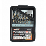 Grąžtų rinkinys metalui AWTools AW42004BL; HSS; M2; 1-10 mm; 19 vnt.