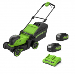 Akumuliatorinė vejapjovė Greenworks MO48L422-01; 2x24 V; 2x4,0 Ah akum.