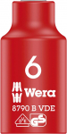 Sukimo galvutė Wera WE05004950001; VDE; 3/8''; 6x46 mm