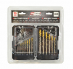 Grąžtų komplektas metalui AWTools AW42570BL; 1,5-10 mm; 15 vnt.