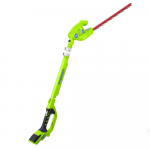 Teleskopinės gyvatvorių žirklės Greenworks G24PH51; 24 V; 51 cm ilgio (be akumuliatoriaus ir pakrovėjo) (naudota)