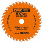 Pjovimo diskas medienai CMT ITK-Plus&reg; 271; 80x1,6x10; Z36; 15&deg;