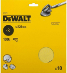 &Scaron;lifavimo popierius DeWalt DT3170-QZ; 225 mm; P120; 10 vnt.