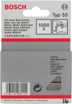 Kabės Bosch 2609200215; 11,4x8,0 mm; 1000 vnt.; tipas 53