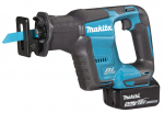 Akumuliatorinis tiesinis pjūklas Makita DJR188RTJ; 18 V; 2x5,0 Ah akum.