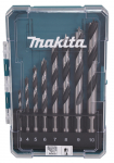 Grąžtų komplektas medienai Makita D-77257; 3-10 mm; 8 vnt.