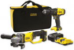 Įrankių rinkinys Stanley SFMCK471D2S-QW (SFMCD700 + SFMCG400); 18 V; 2x2,0 Ah akum.