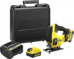 Akumuliatorinis siaurapjūklis Stanley SFMCS600M2K-QW; 18 V; 2x4,0 Ah akum.
