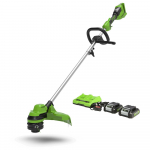Žoliapjovė - trimeris Greenworks GD24X2LTK2x; 2x24 V; 2x2,0 Ah akum.