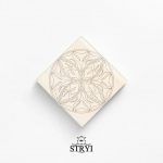 Lentelė - ruo&scaron;inys STRYI; 100x100x20 mm; drožinėjimui, su pie&scaron;iniu