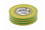 Izoliacinė juosta Hogert HT1P286; 0,13x19 mm; 20 m; žalia; geltona