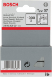 Kabės Bosch 2609200231; 10,6x10 mm; 1000 vnt.; tipas 57