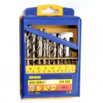 Grąžtų komplektas metalui Irwin Cobalt; 1-10 mm; 19 vnt.