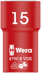Sukimo galvutė Wera WE05004959001; VDE; 3/8''; 15x46 mm