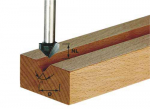V-formos griovelių freza Festool; HW; 7/50 mm