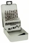 Grąžtų komplektas metalui Bosch HSS-G; 1-10 mm; 19 vnt.