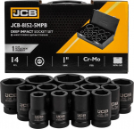Smūginių galvučių komplektas JCB 8152-5MPB; 1''; 14 vnt.