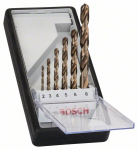 Grąžtų komplektas metalui Bosch HSS-CO; 2-8 mm; 6 vnt.