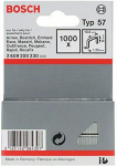 Kabės Bosch 2609200230; 10,6x8,0 mm; 1000 vnt.; tipas 57