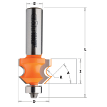 Profilinė griovelių freza CMT; S=12 mm; D=23,8 mm; R=4 mm; su guoliu