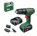 Smūginis gręžtuvas Bosch EasyImpact1 8V-40; 18 V; 2x1,5 Ah akum.