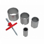 Gręžimo karūnų rinkinys AWTools AW47310; TCT; 33-83 mm; 6 vnt.