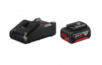Akumuliatorius Bosch GBA 18 V; 4,0 Ah; Li-ion + pakrovėjas GAL 18V-40