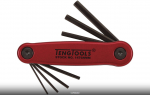&Scaron;e&scaron;iakampių raktų rinkinys Teng Tools 151470101; 1,5-6 mm; 7 vnt.